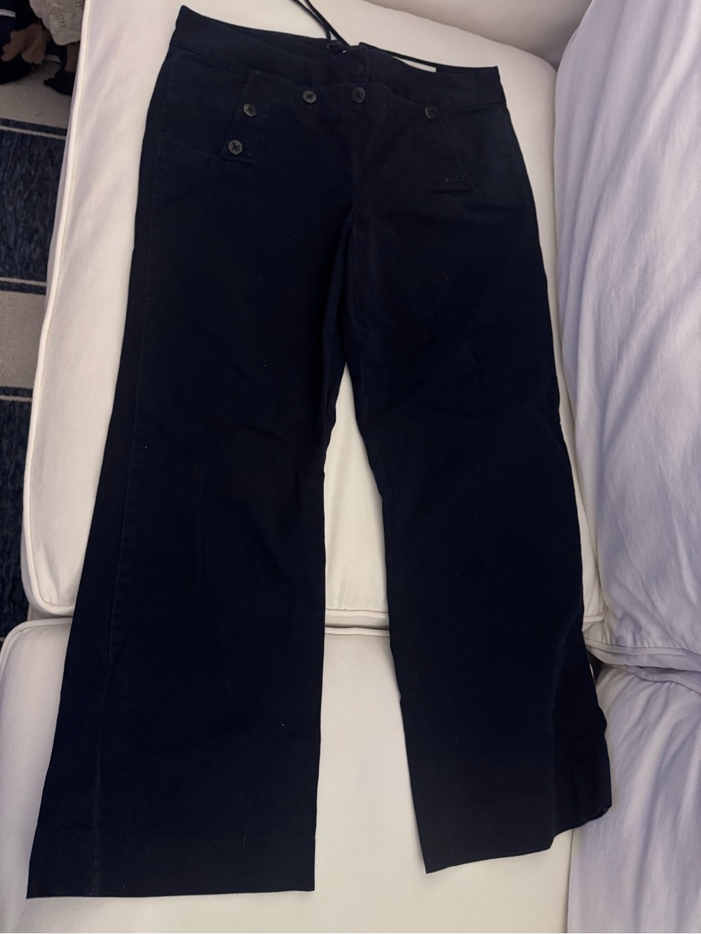 J. Crew Black Boot-Cut Sailor Pants